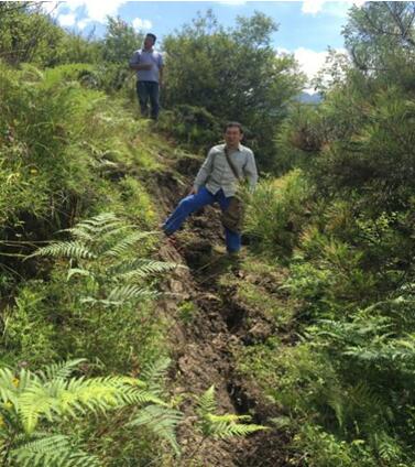 调查人员野外工作照