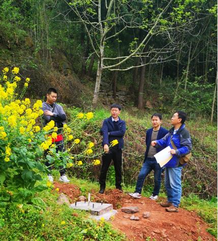 南充市西充县莲池镇开展监测预警设备施工现场检查